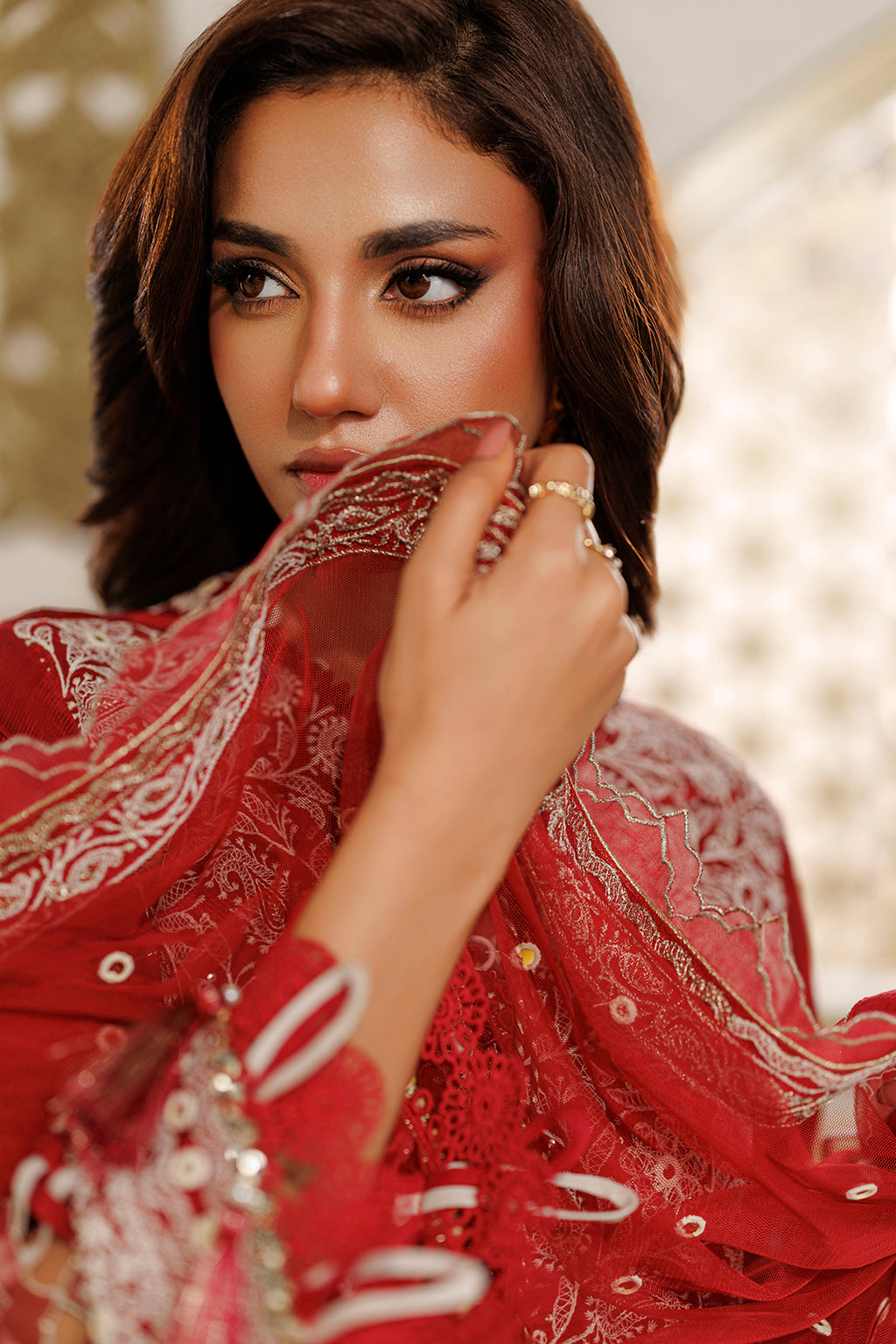 Embroidered Shirt Shalwar Dupatta - 4228