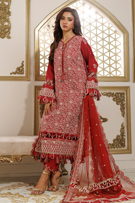Embroidered Shirt Shalwar Dupatta - 4228