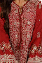 Embroidered Shirt Shalwar Dupatta - 4228