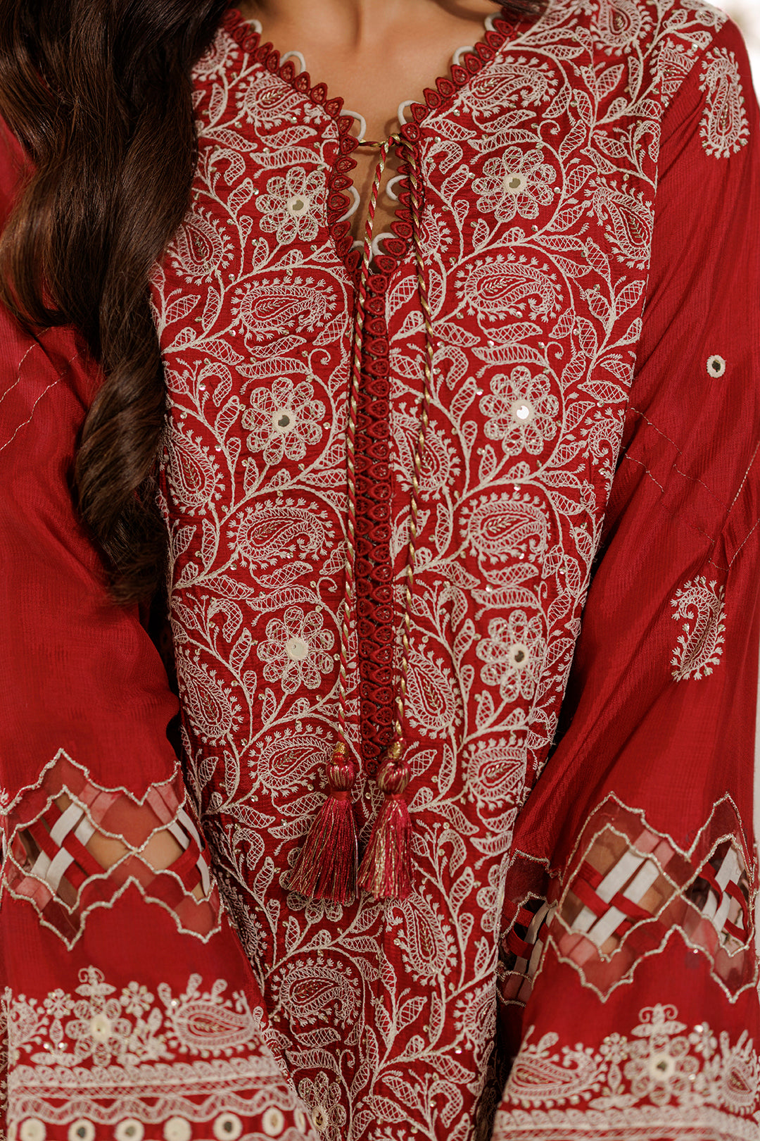 Embroidered Shirt Shalwar Dupatta - 4228