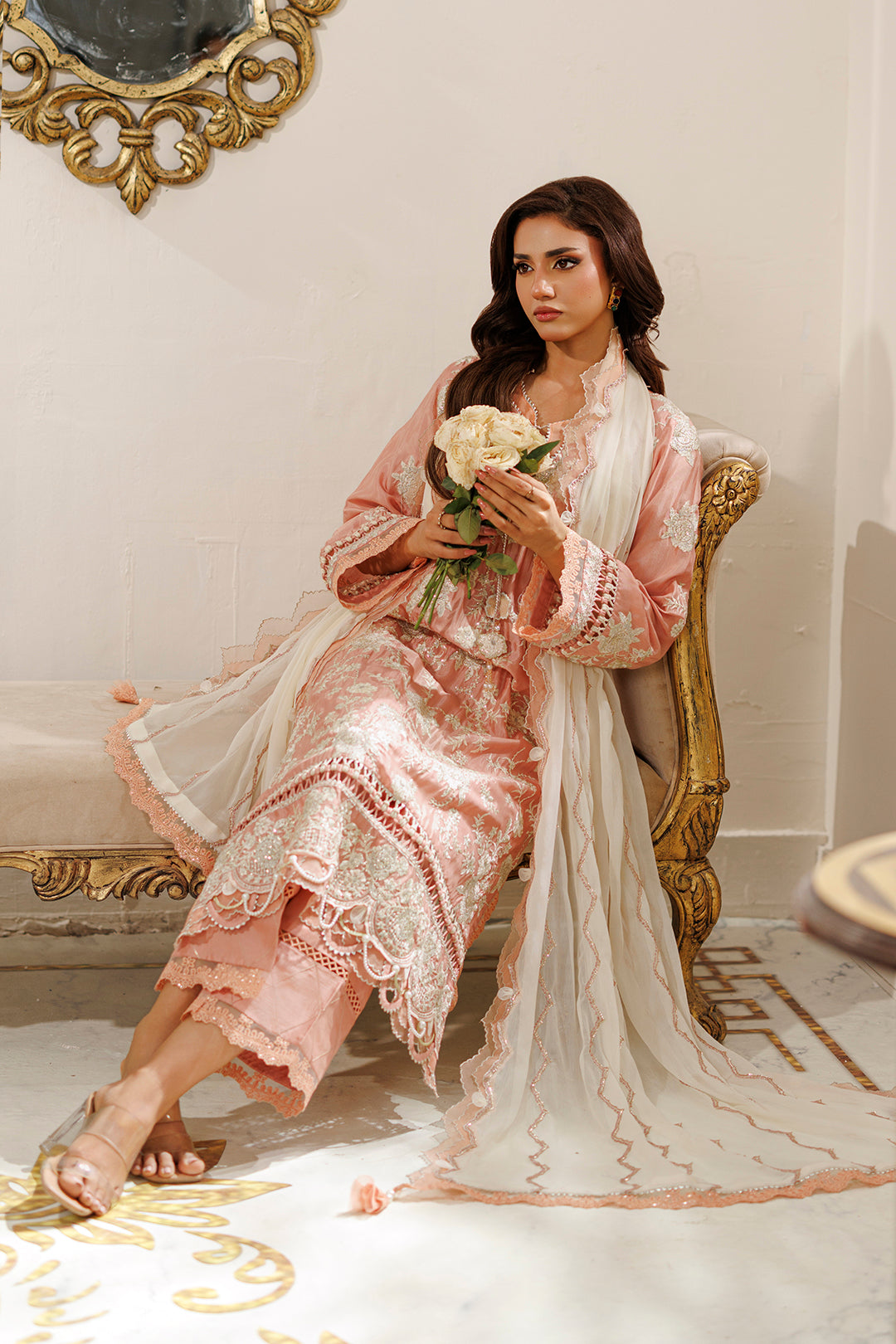Embroidered Shirt Shalwar Dupatta - 4229