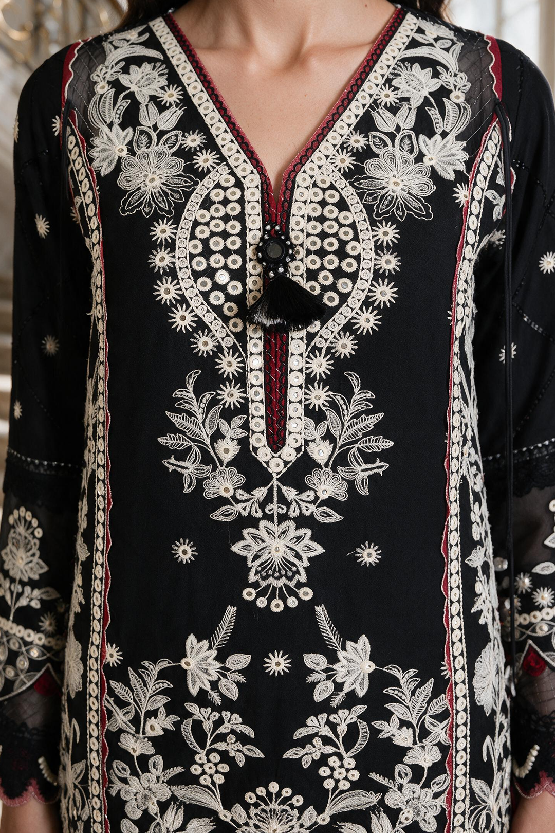 Embroidered Shirt Shalwar Dupatta - 4230