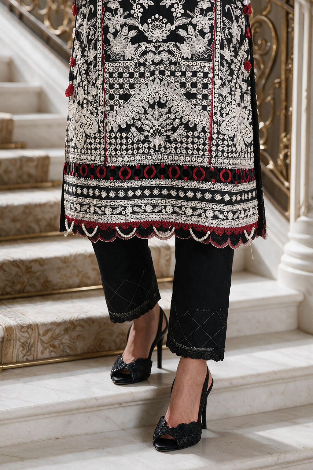Embroidered Shirt Shalwar Dupatta - 4230