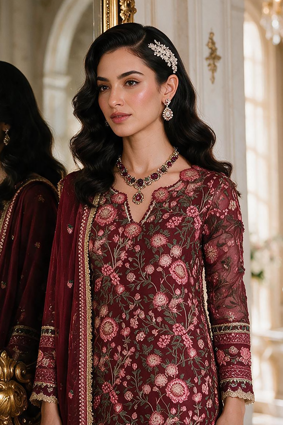 Embroidered Shirt Shalwar Dupatta - 4231