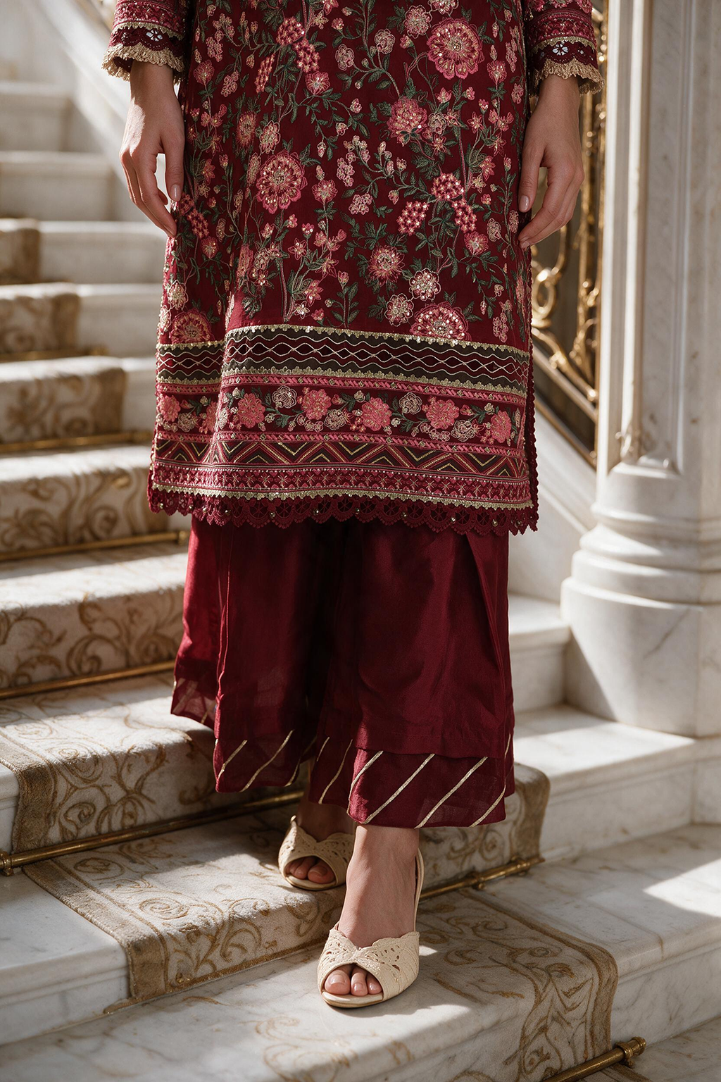 Embroidered Shirt Shalwar Dupatta - 4231