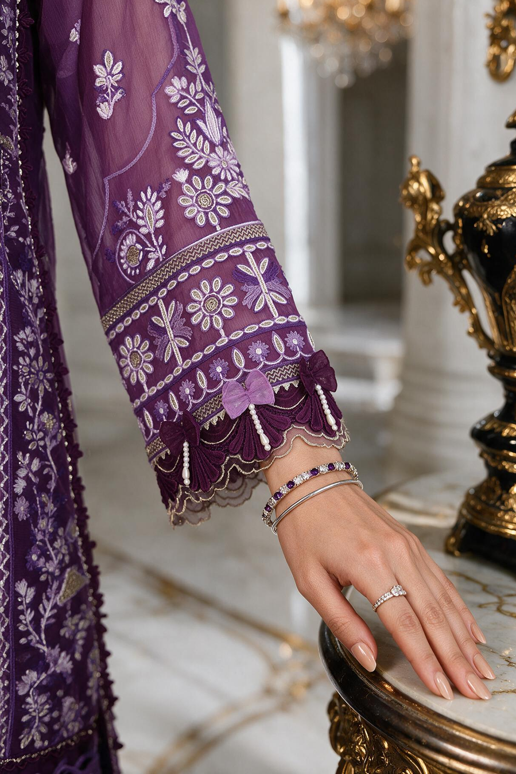 Embroidered Shirt Shalwar Dupatta - 4232