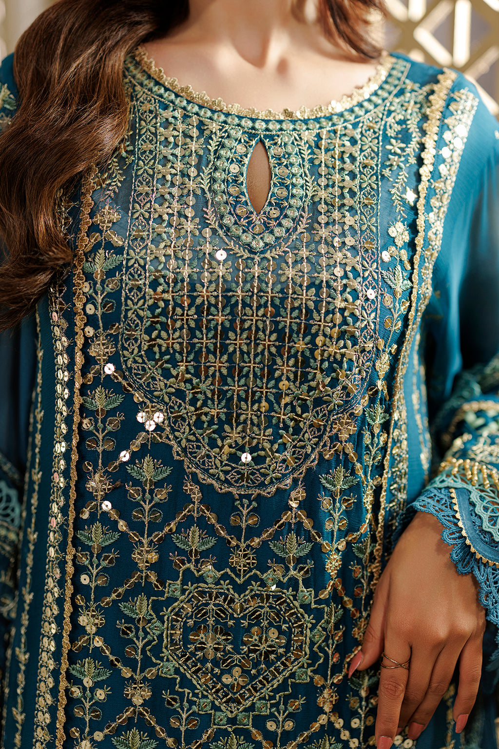 Embroidered Shirt Shalwar Dupatta - 4233