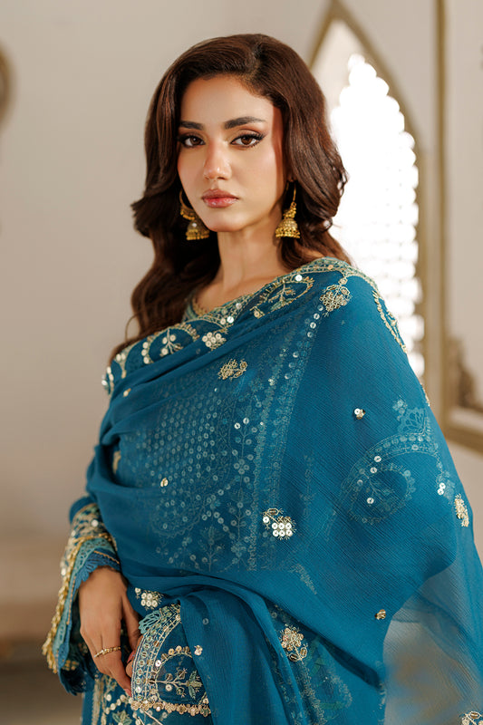 Embroidered Shirt Shalwar Dupatta - 4233