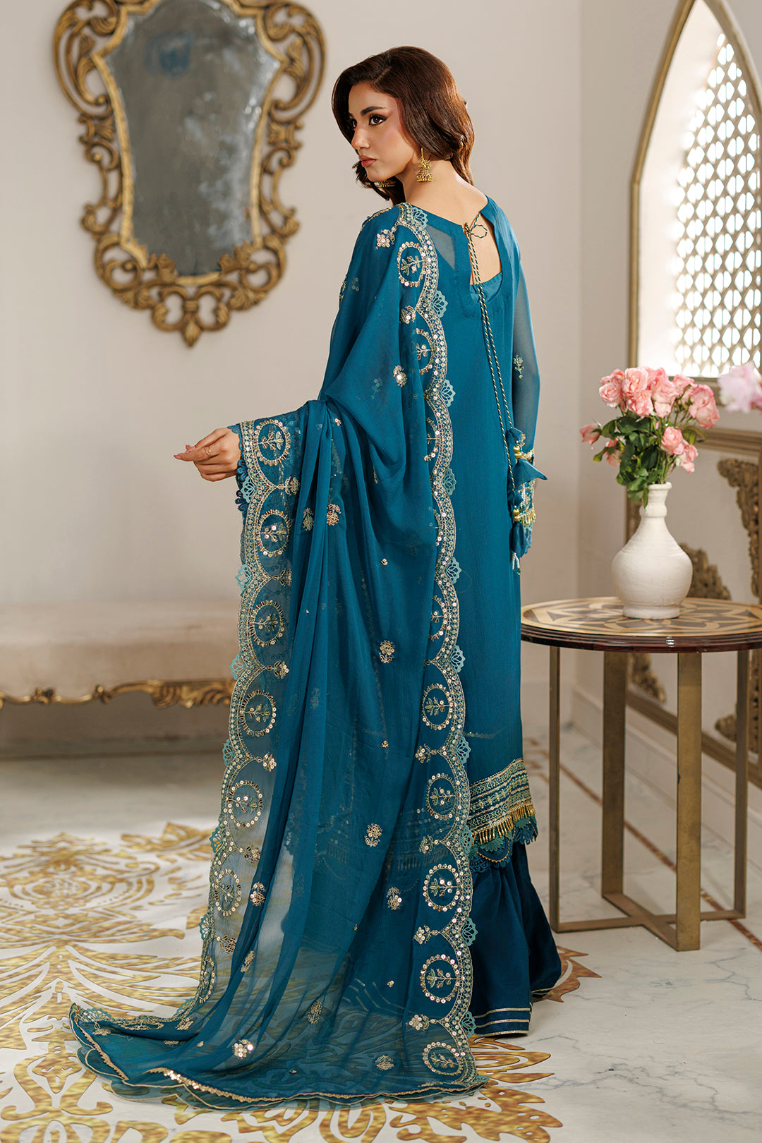 Embroidered Shirt Shalwar Dupatta - 4233