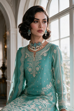 Embroidered Shirt Shalwar Dupatta - 4234