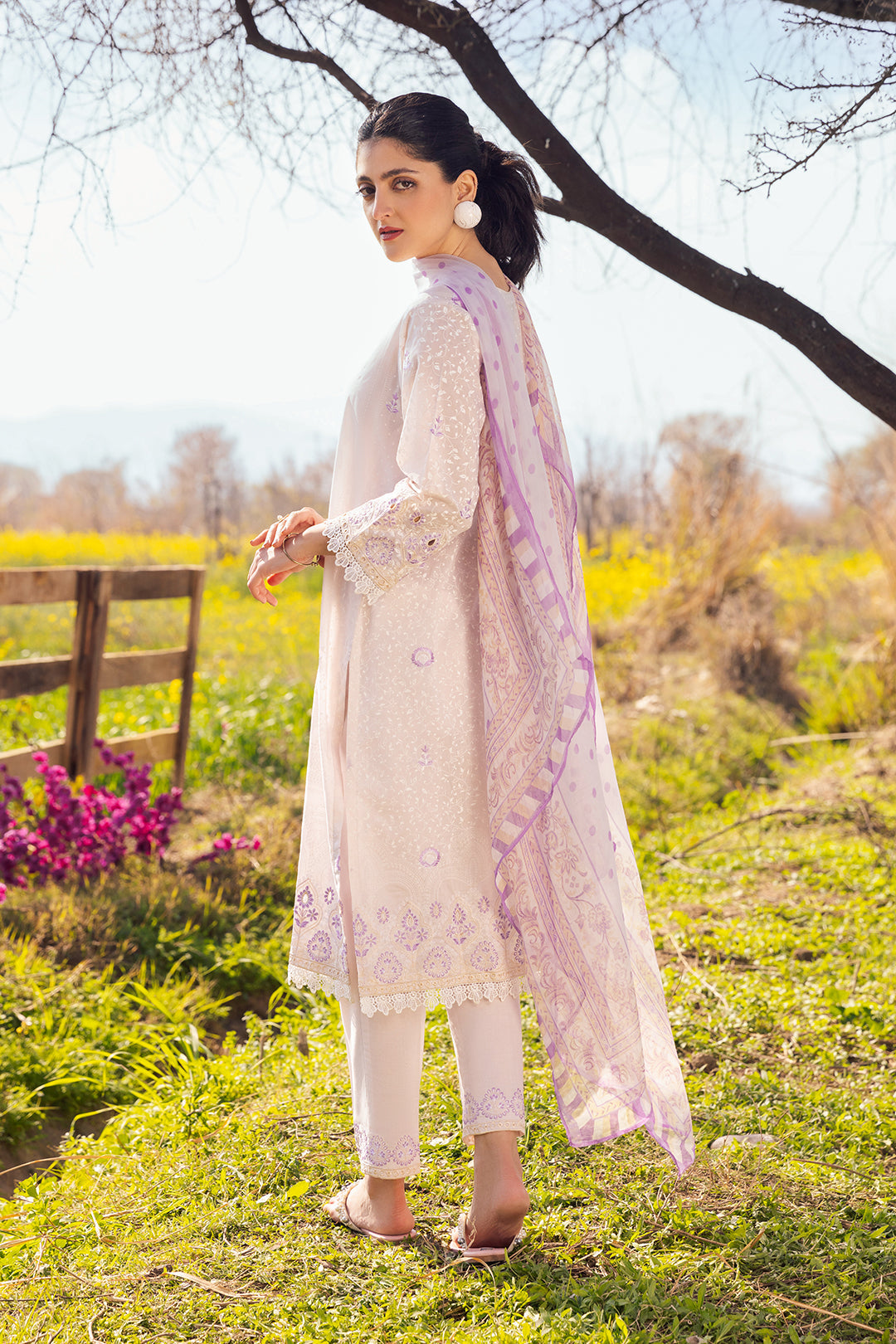 Embroidered Shirt Shalwar Dupatta - 0046