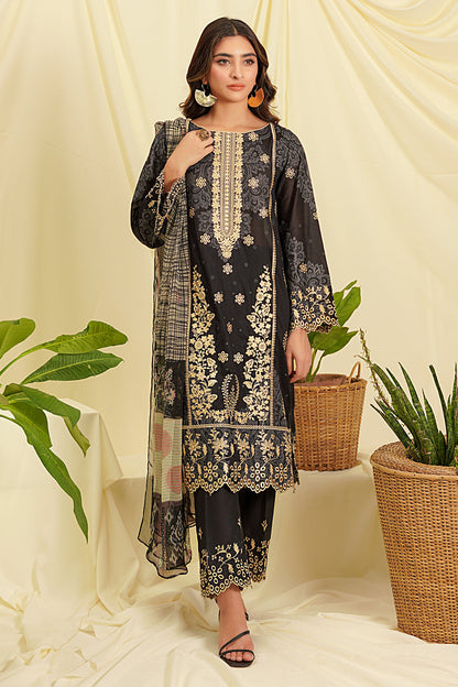 Embroidered Shirt Shalwar Dupatta - 0048