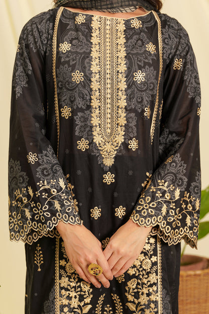 Embroidered Shirt Shalwar Dupatta - 0048