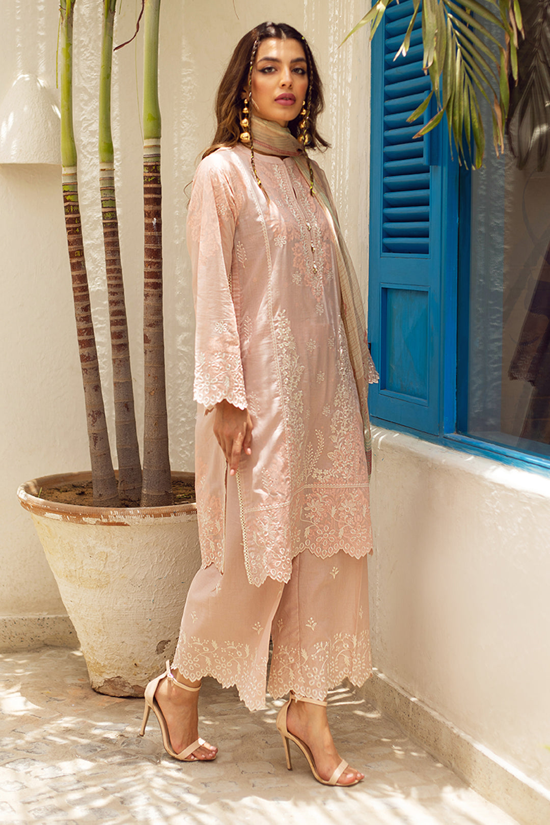 Embroidered Shirt Shalwar Dupatta - 0049