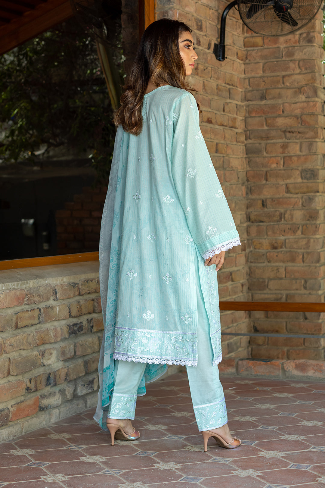 Embroidered Shirt Shalwar Dupatta - 0051