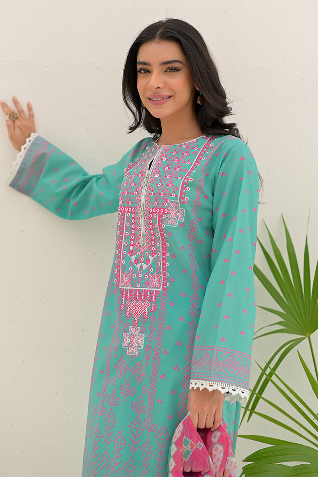 Embroidered Shirt Dupatta - 0217