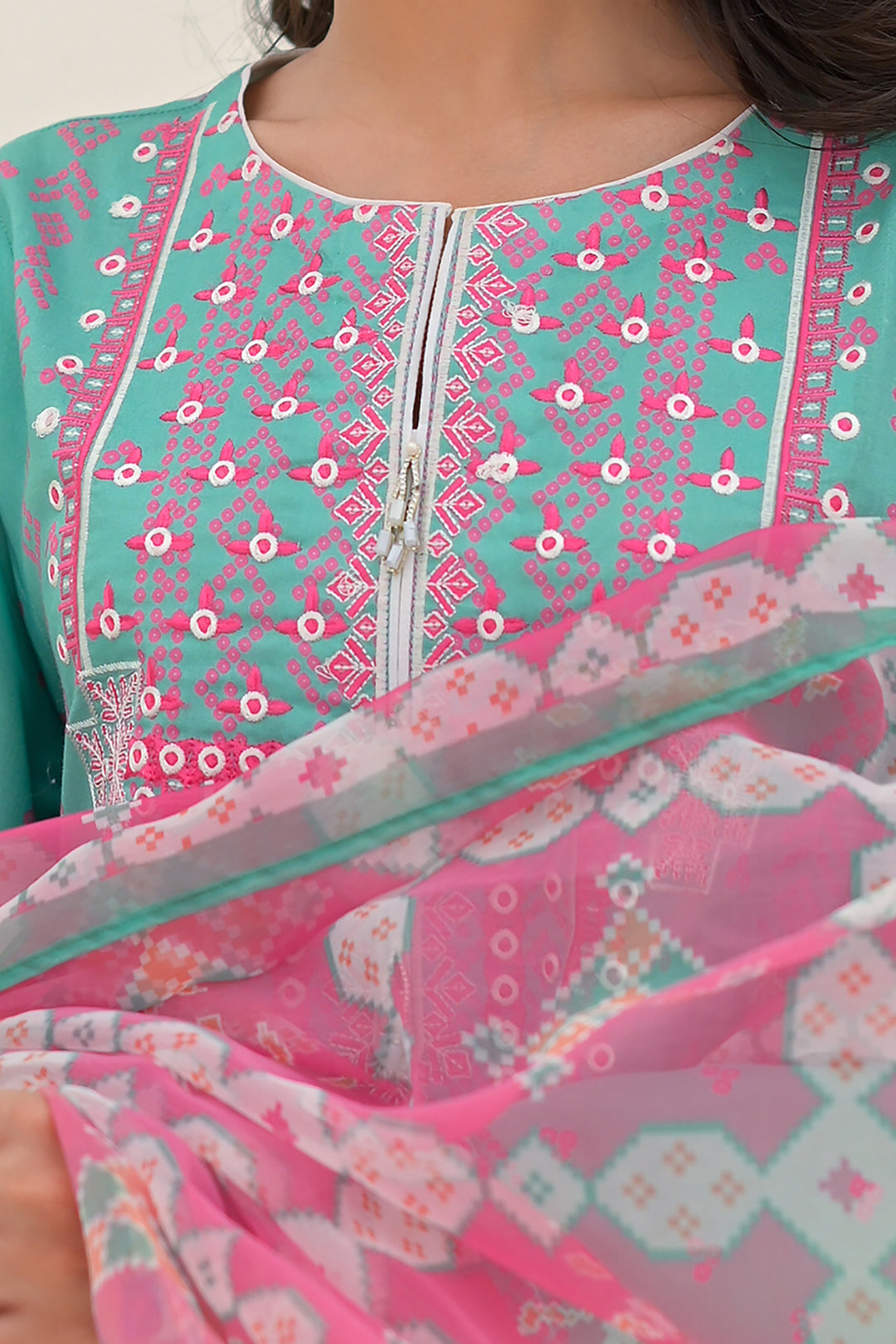 Embroidered Shirt Dupatta - 0217