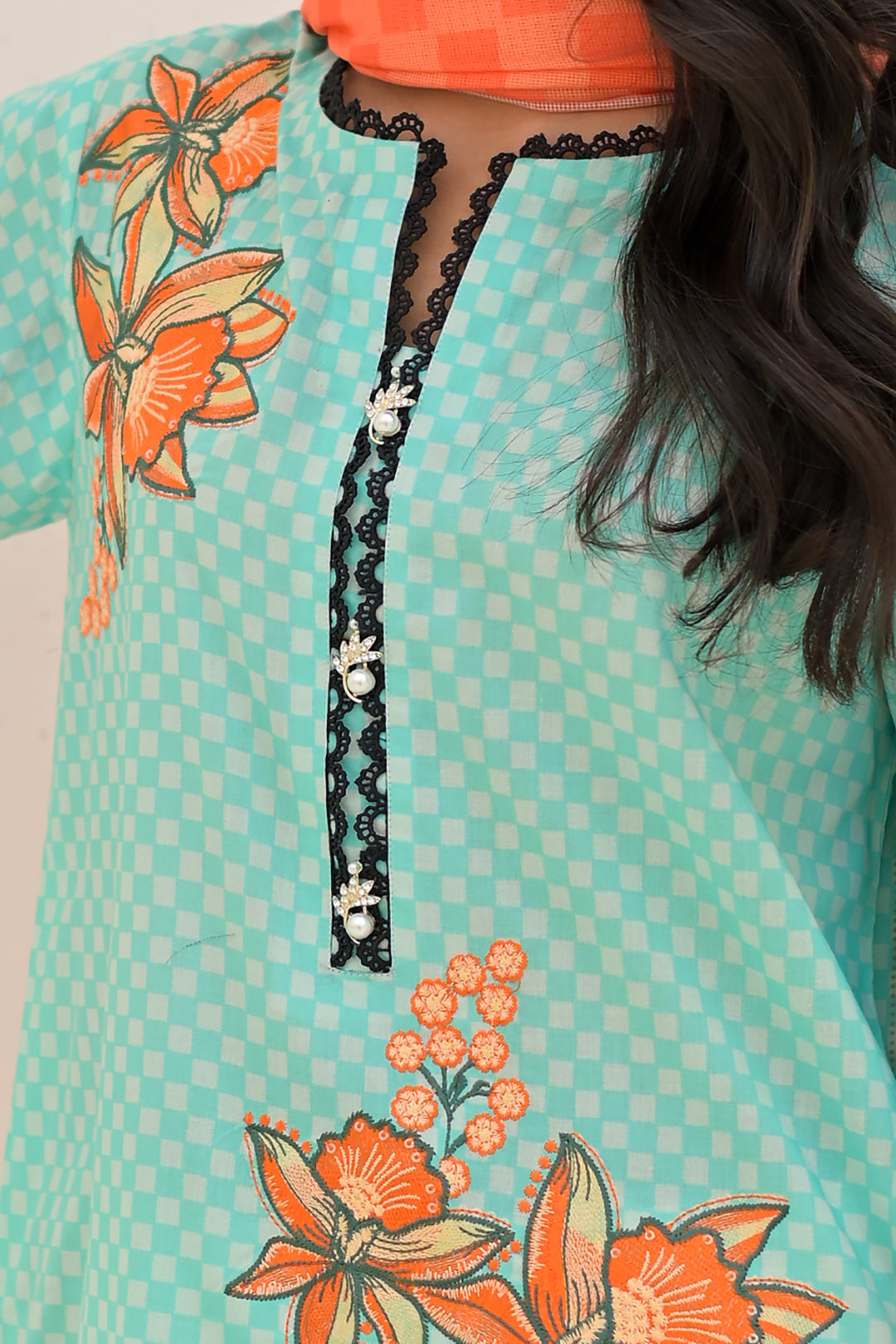 Embroidered Shirt Dupatta - 0222