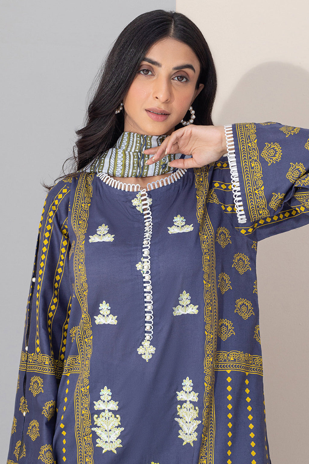 Embroidered Shirt Dupatta - 0315