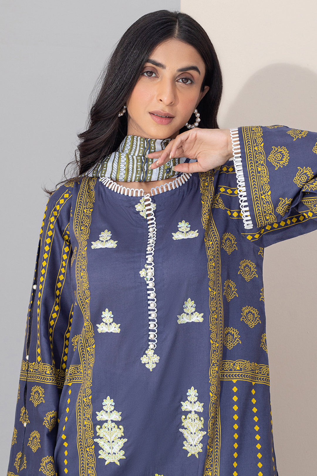 Embroidered Shirt Dupatta - 0315