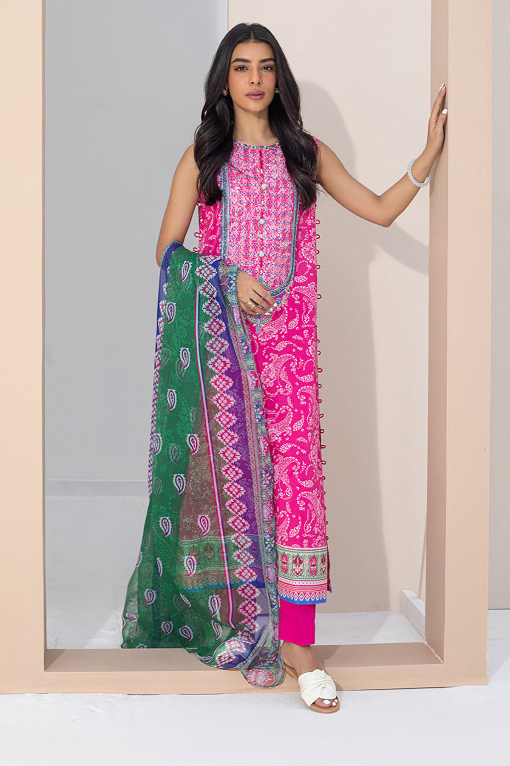 Embroidered Shirt Dupatta - 0318