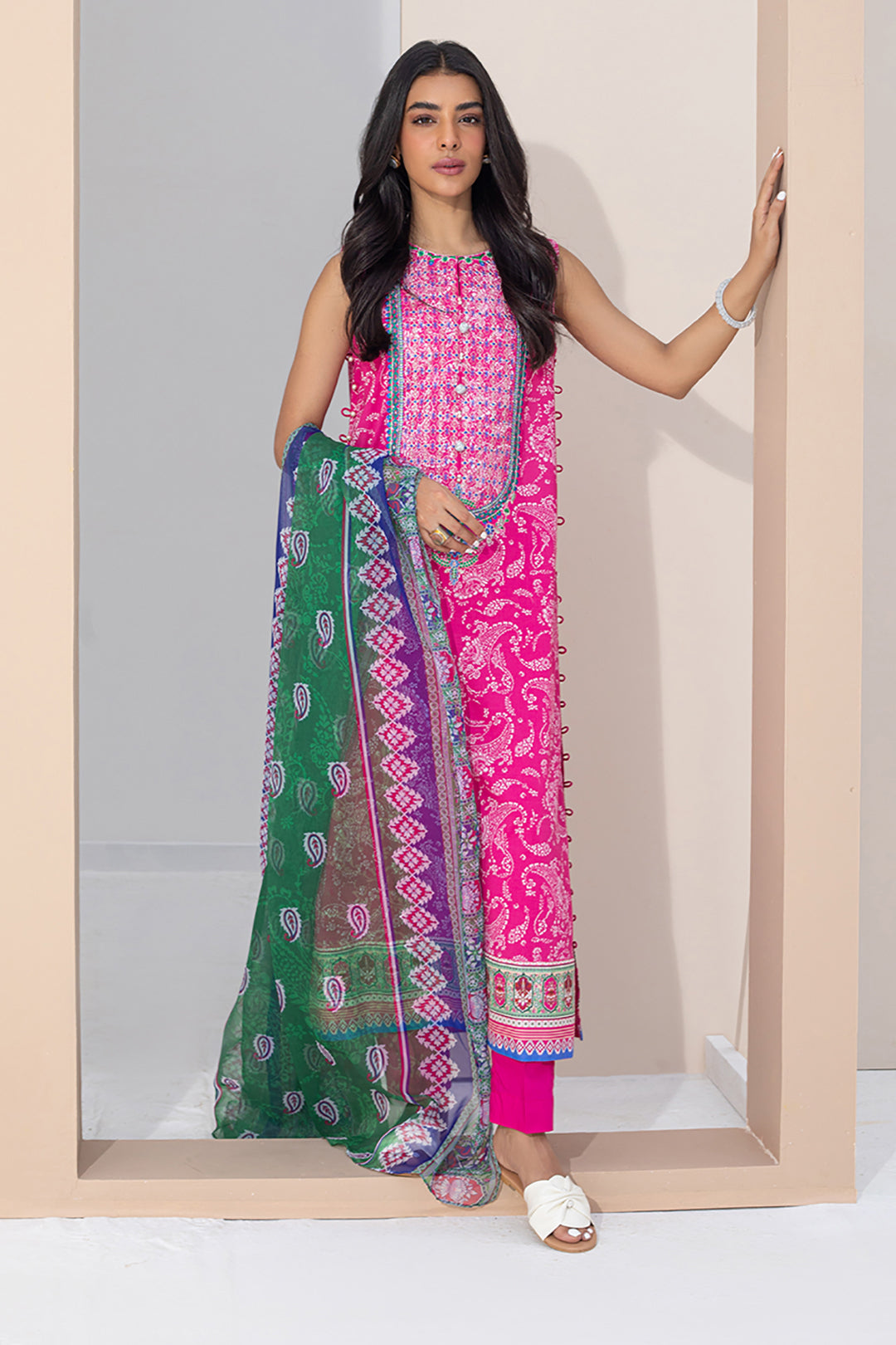 Embroidered Shirt Dupatta - 0318