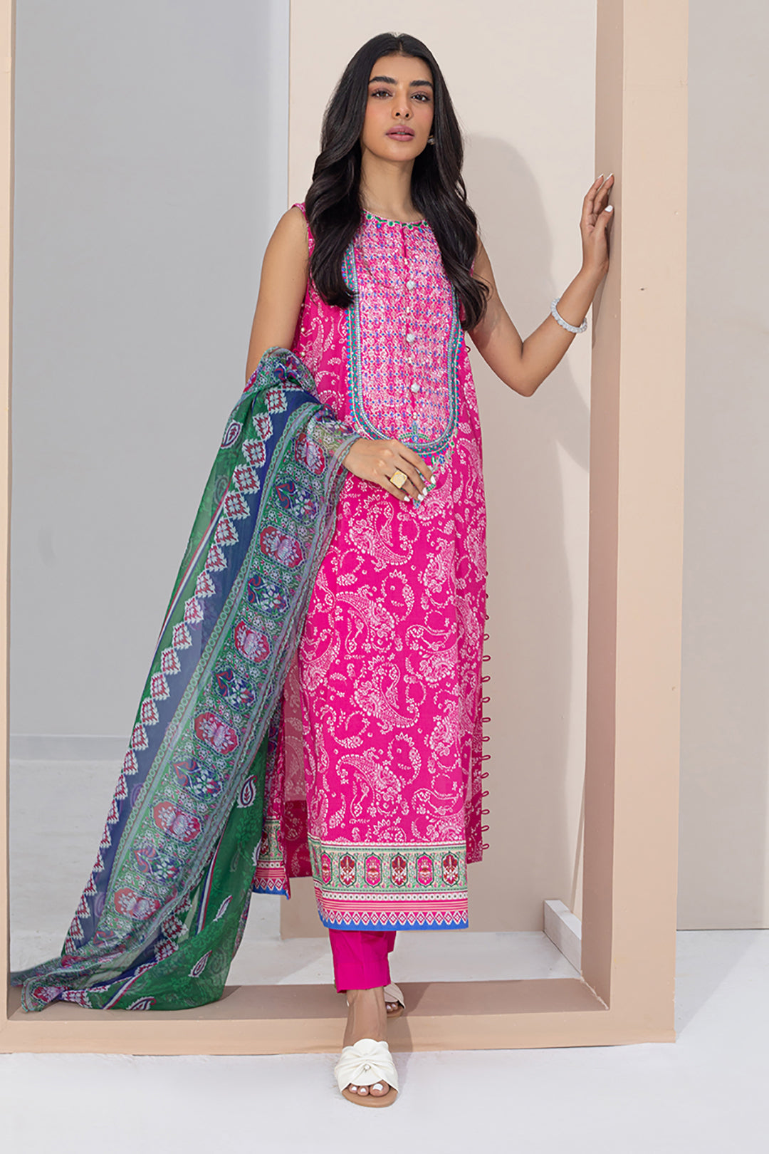 Embroidered Shirt Dupatta - 0318
