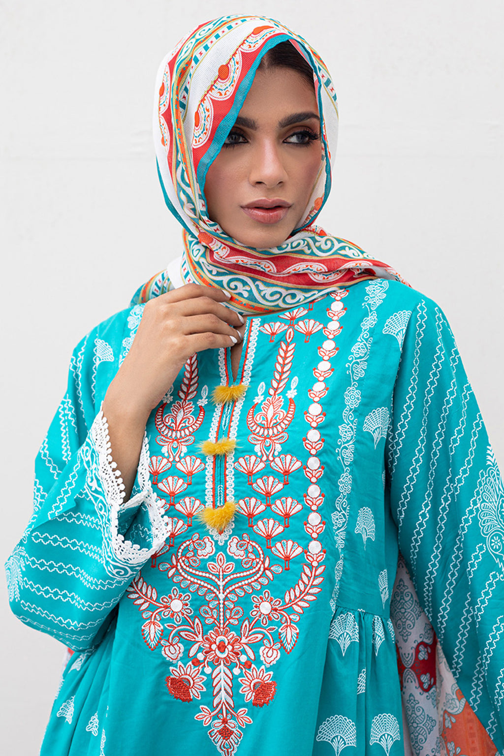 Embroidered Shirt Dupatta - 0391