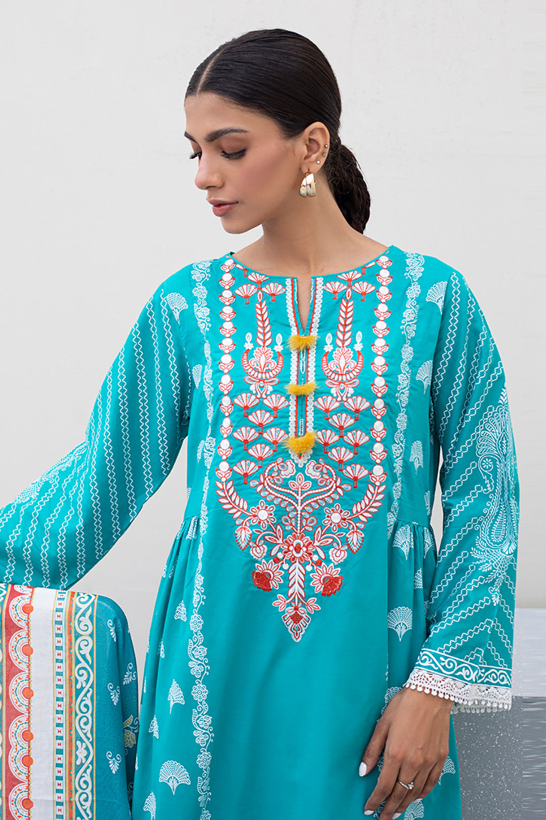 Embroidered Shirt Dupatta - 0391