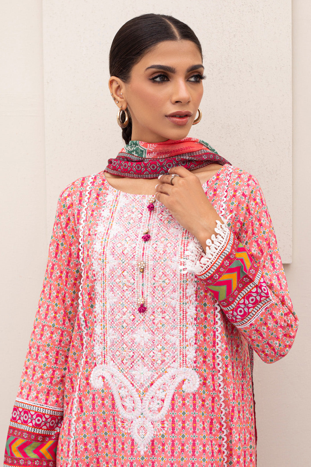 Embroidered Shirt Dupatta - 0393