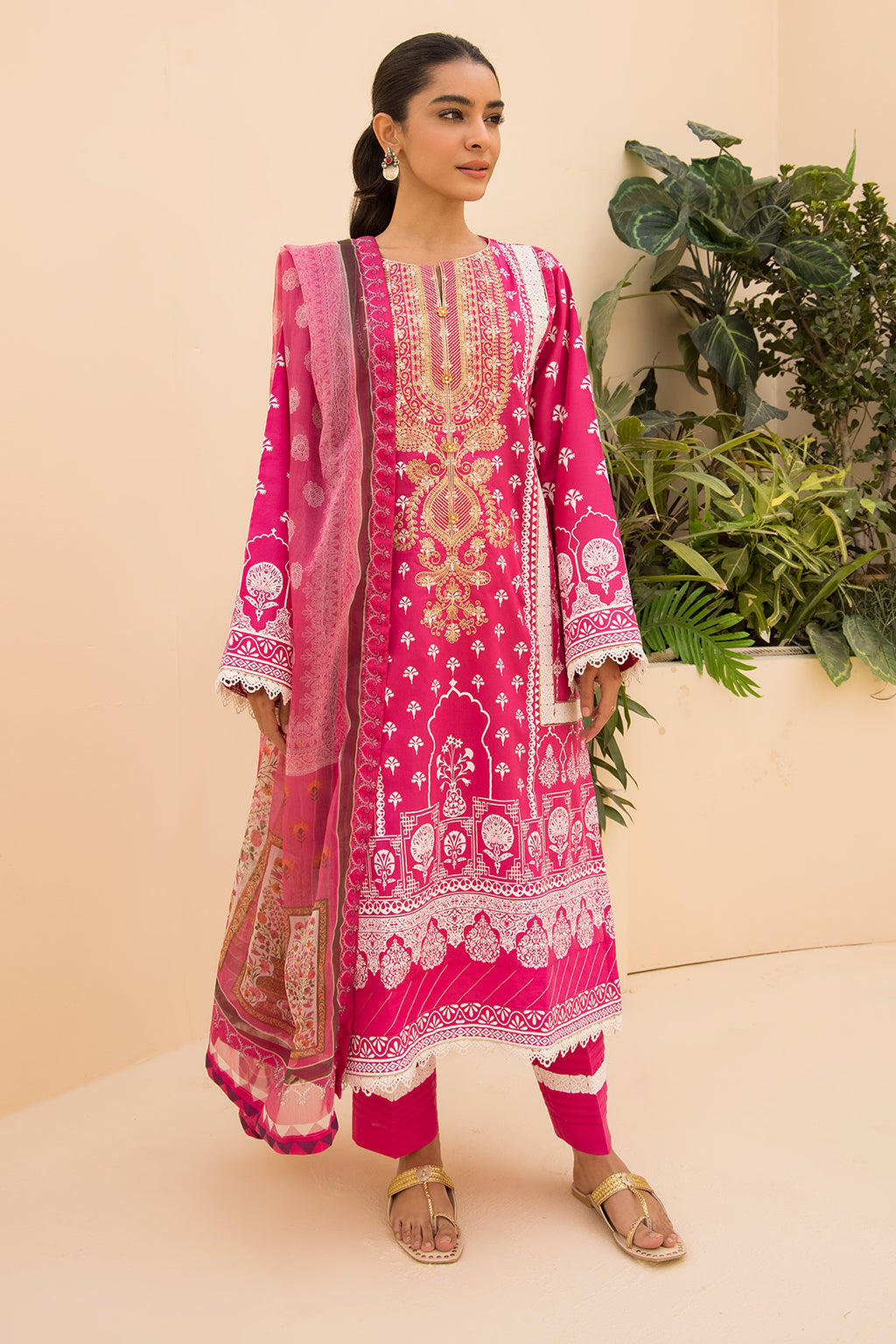 Embroidered Shirt Shalwar Dupatta - 0161