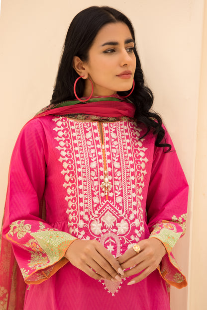 Embroidered Shirt Shalwar Dupatta - 0163