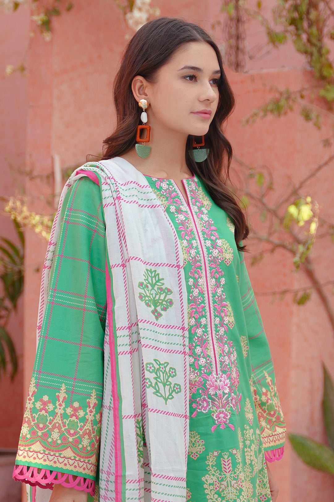 Embroidered Shirt Shalwar Dupatta - 0171