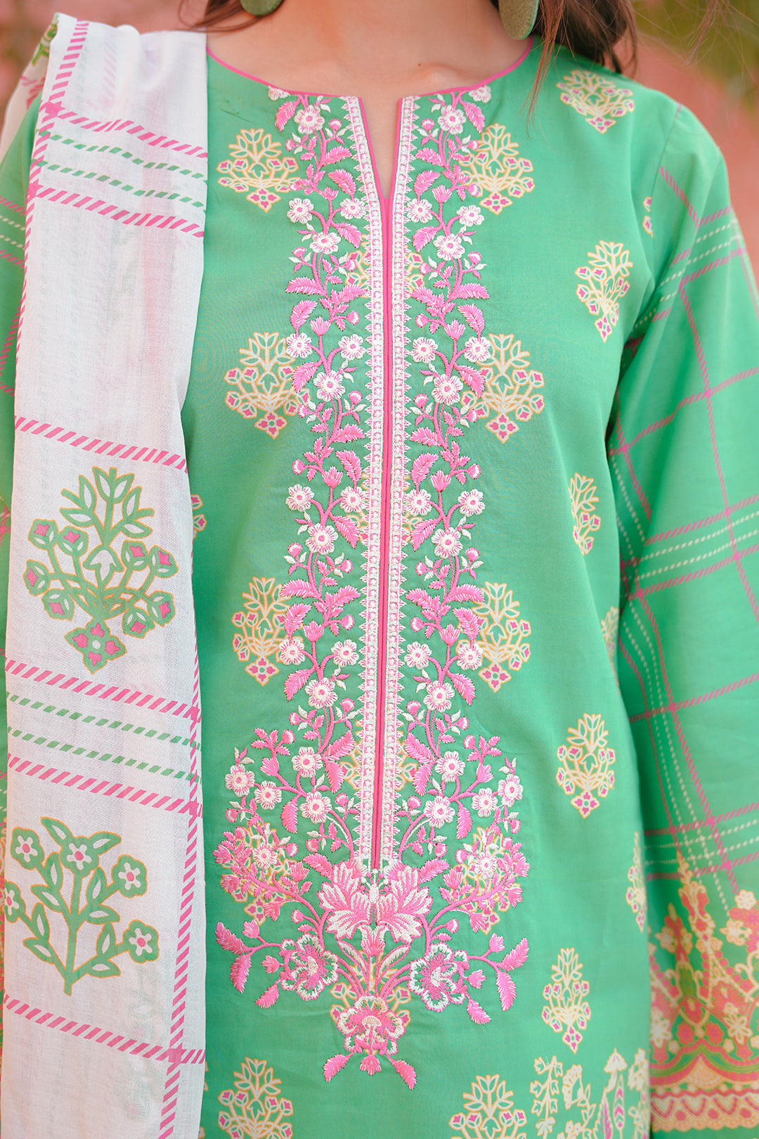 Embroidered Shirt Shalwar Dupatta - 0171