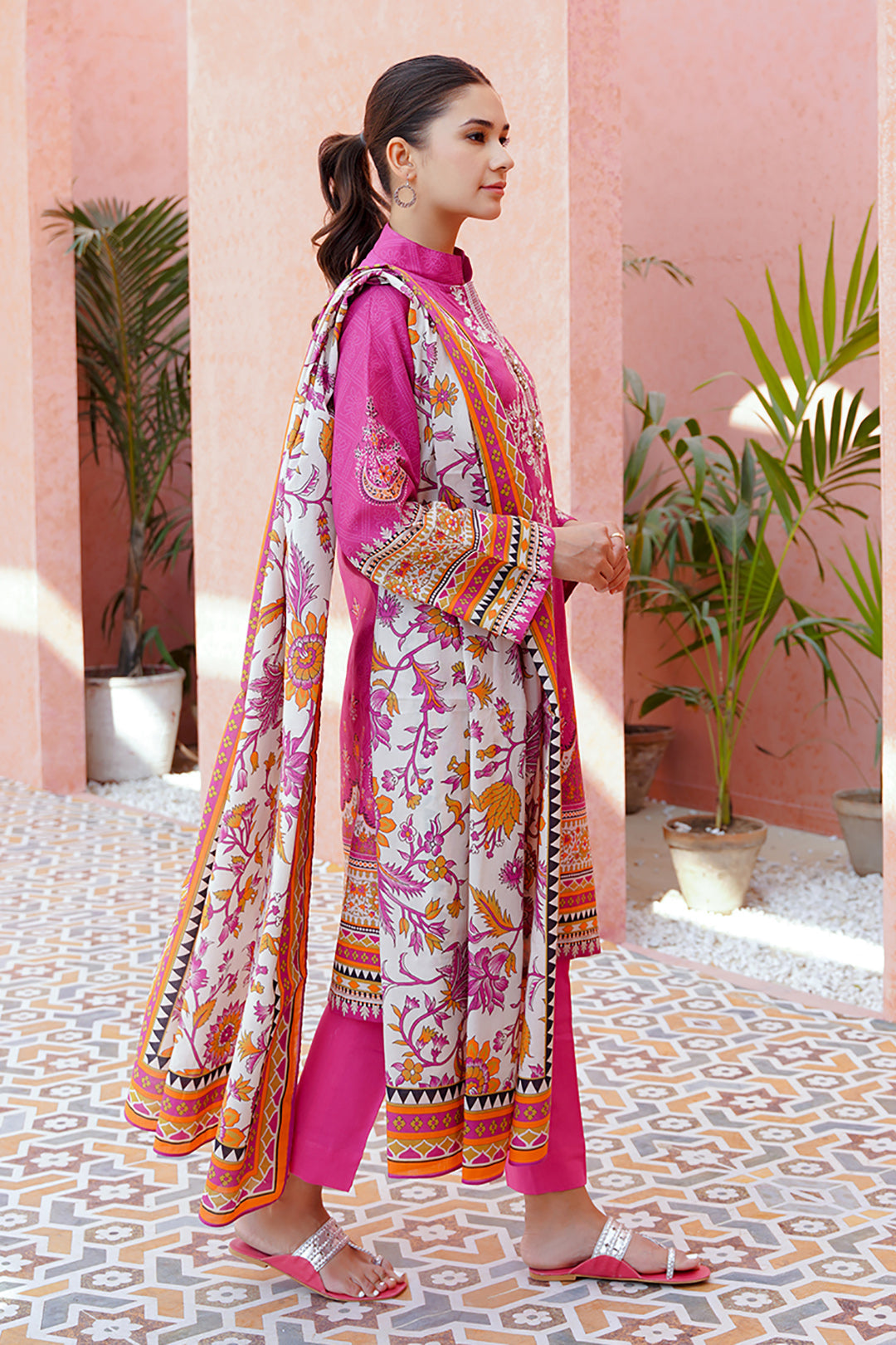 Embroidered Shirt Shalwar Dupatta - 0172