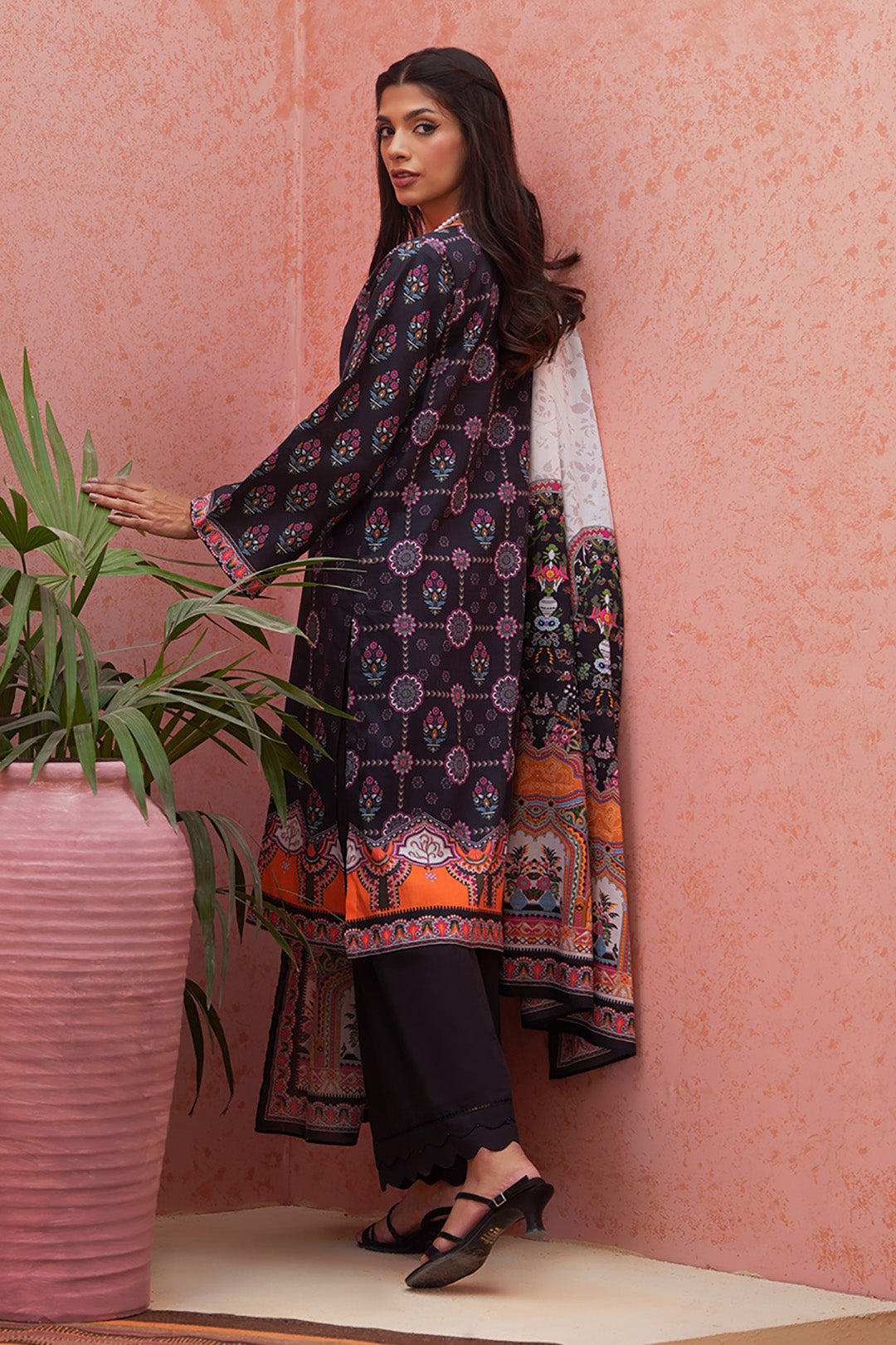 Embroidered Shirt Shalwar Dupatta - 0174