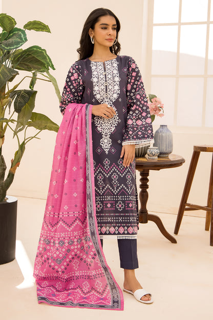 Embroidered Shirt Shalwar Dupatta - 0176