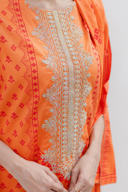 Embroidered Shirt Shalwar Dupatta - 0179