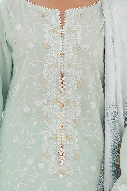 Embroidered Shirt Shalwar Dupatta - 0182