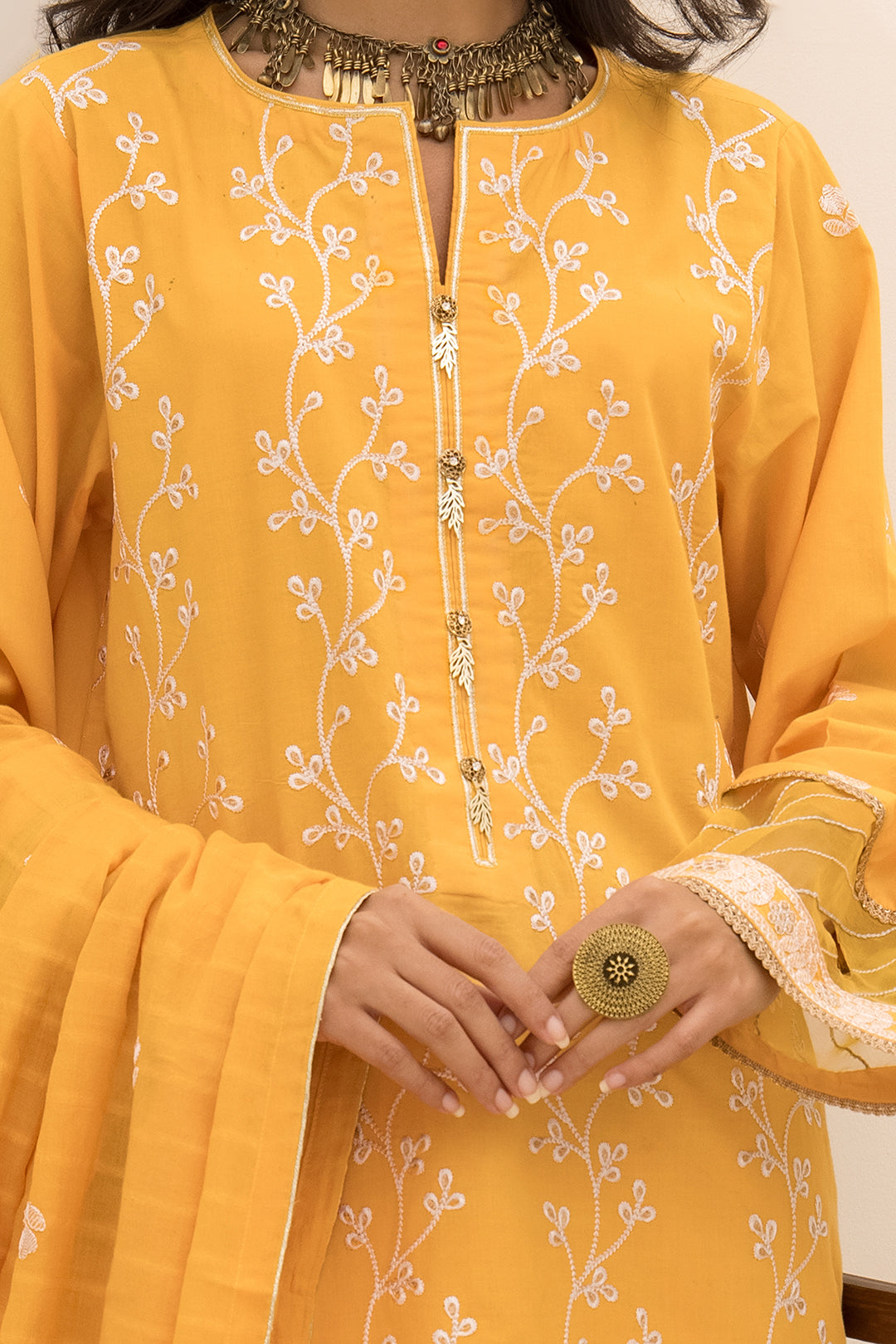Embroidered Shirt Shalwar Dupatta - 0193