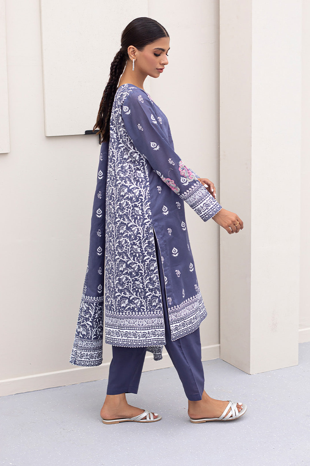 Embroidered Shirt Shalwar Dupatta - 0197