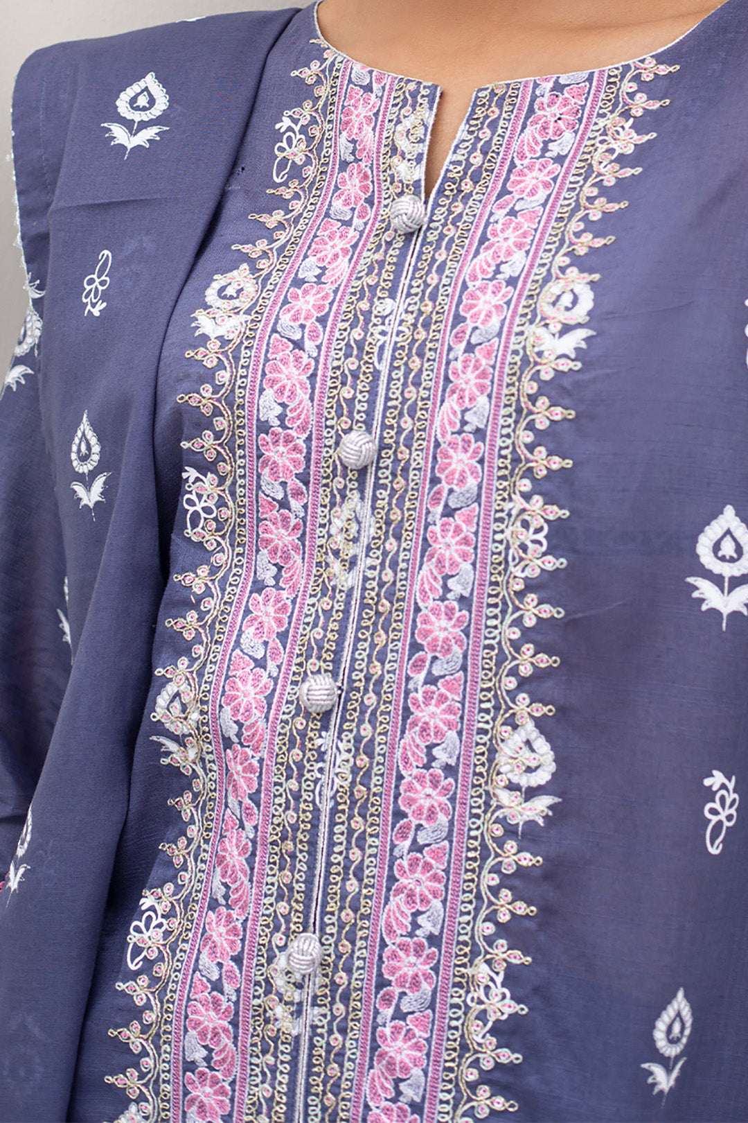 Embroidered Shirt Shalwar Dupatta - 0197