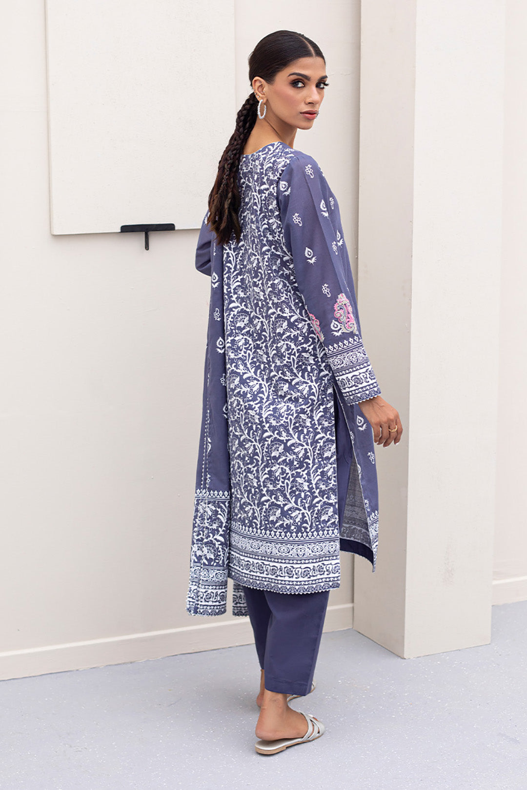 Embroidered Shirt Shalwar Dupatta - 0197