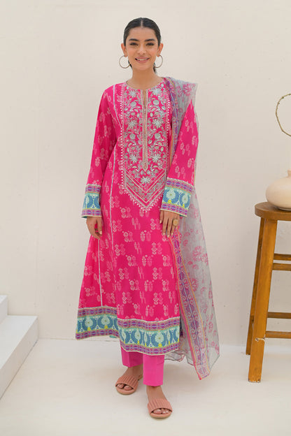 Embroidered Shirt Shalwar Dupatta - 0258