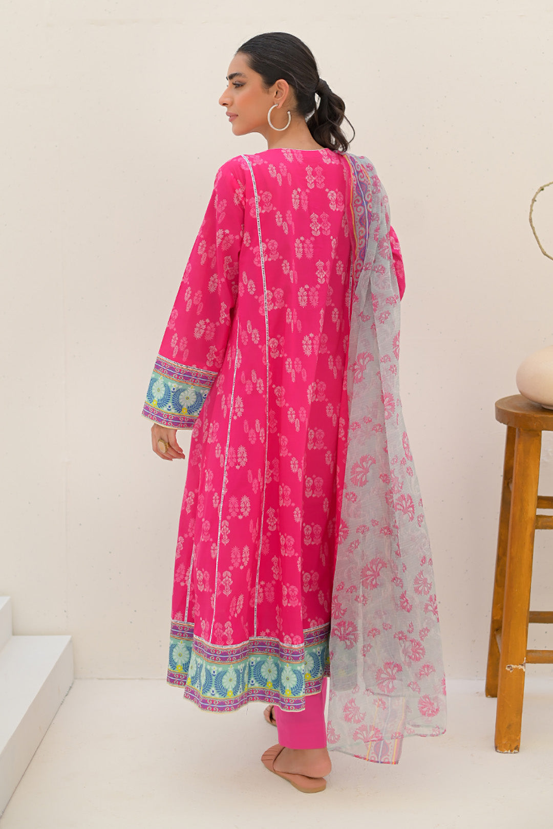 Embroidered Shirt Shalwar Dupatta - 0258