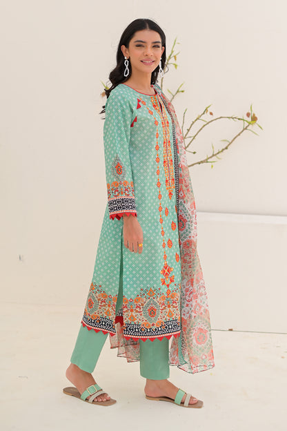 Embroidered Shirt Shalwar Dupatta - 0264