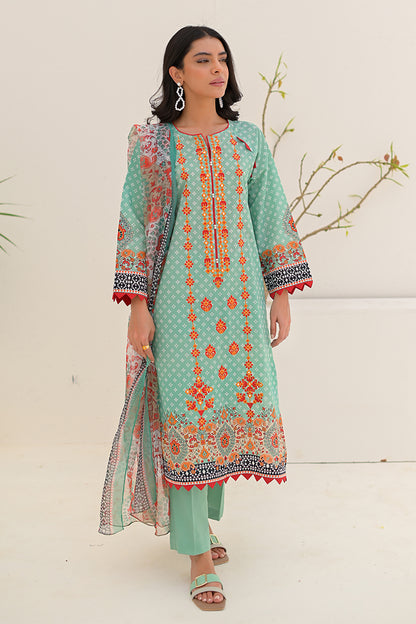 Embroidered Shirt Shalwar Dupatta - 0264