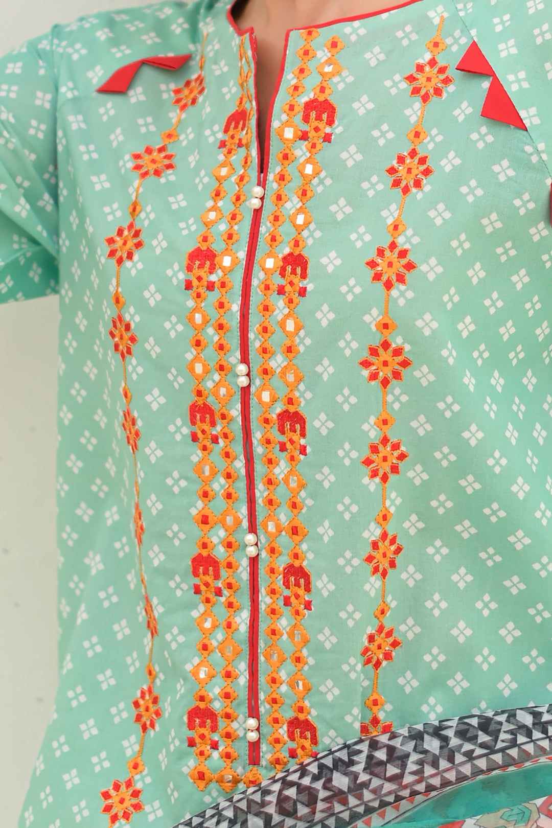 Embroidered Shirt Shalwar Dupatta - 0264