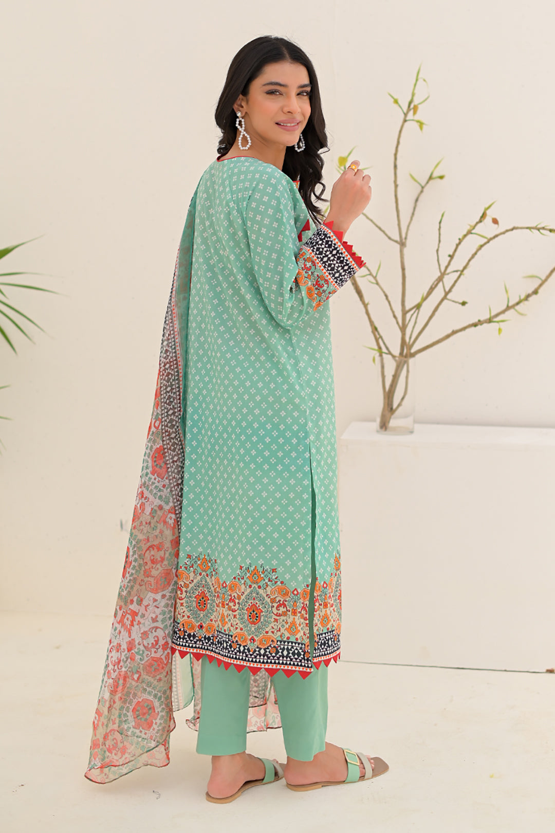 Embroidered Shirt Shalwar Dupatta - 0264