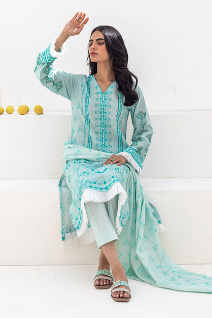 Embroidered Shirt Shalwar Dupatta - 0277